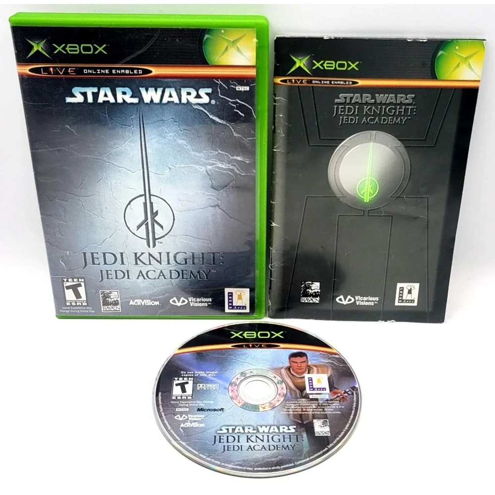 Star Wars Jedi Knight: Jedi Academy -‎ Microsoft Xbox CIB COMPLETE IN BOX